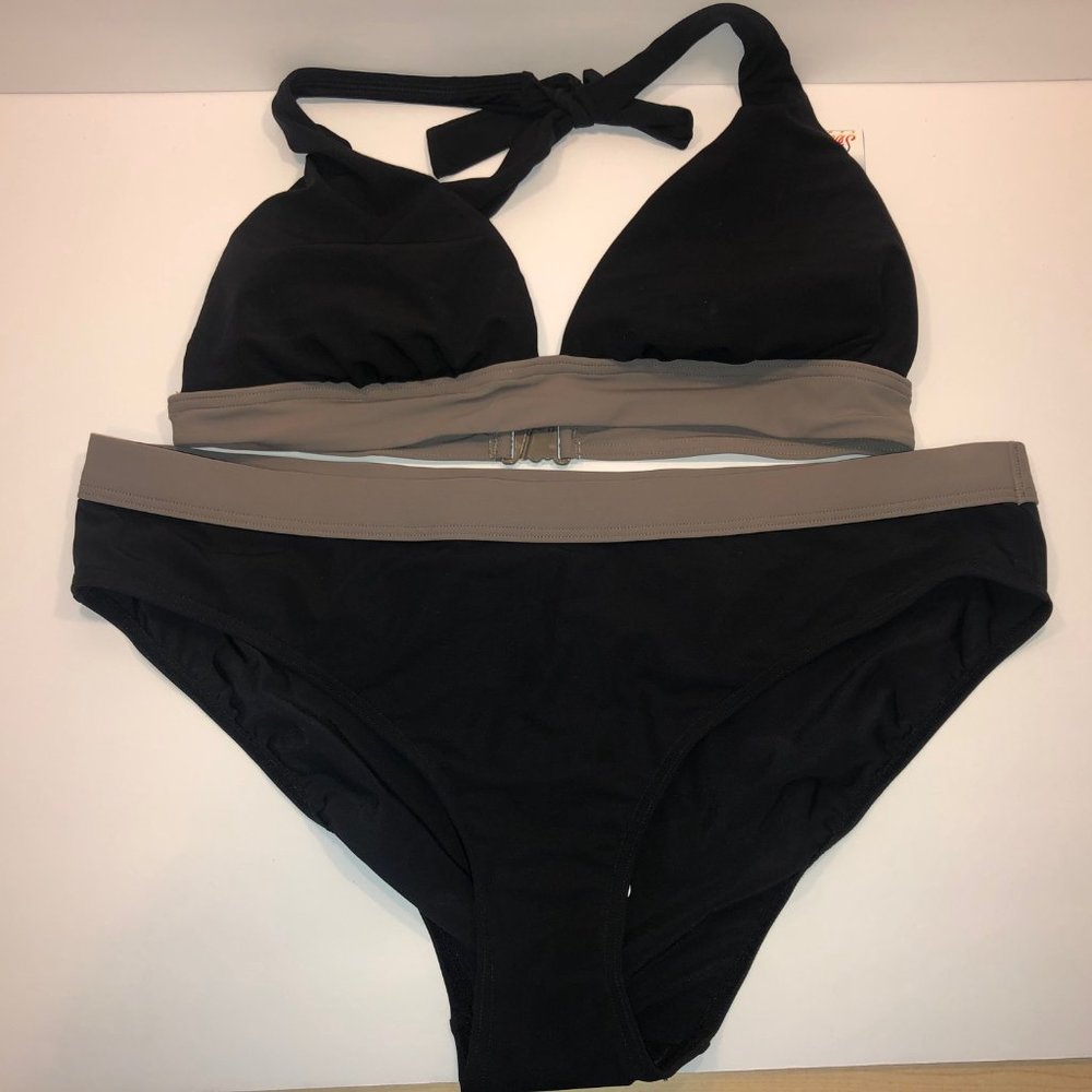 NWT Figleaves Black Bikini, Size L/XL